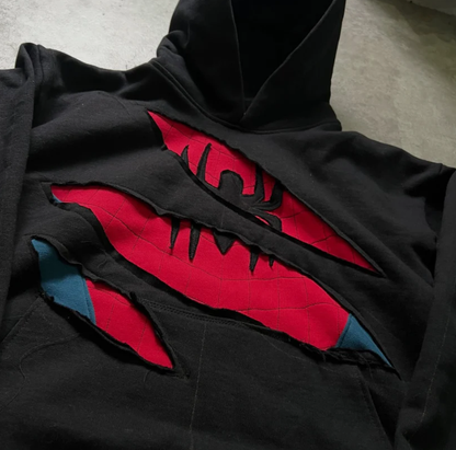 Ripped Spider Hoodie