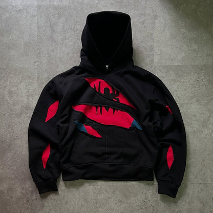 Ripped Spider Hoodie
